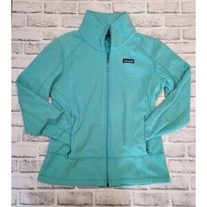 Patagonia Micro D Lightweight Fleece Zip Up Jacket Teal Blue Women's Size Large